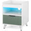 Table de chevet en aluminium Georgeana-1783119091