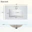 Meuble-lavabo noir de 76 cm (30 pouces) avec lavabo simple, meuble combiné, lavabo encastré et rangement multifonctionnel