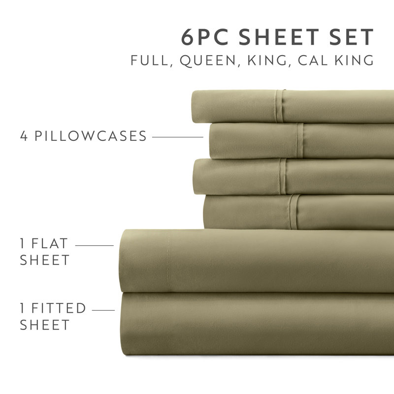 Sage Twin XL Ultra Soft Microfiber Sheet Set