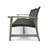 Bops Outdoor Sofa, Gray PE Woven Wicker, Coastal Acacia Wood Frame