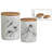 Ceramic / Porcelain Kitchen Canister Set Jar Canister - Set of 2
