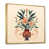 Toile avec cadre flottant or