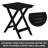 Karlin Outdoor 2 Solid Wood Chairs and 1 Table-741498027