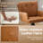 Modern Faux Leather Upholstered Swivel Armchairs with Tufted Back, Metal Legs-735429544