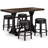 Valebeck Counter Height Dining Table and 4 Barstools