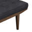 Banc gris et chêne touffeté