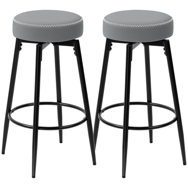 Counter Stool with Metal Frame