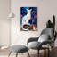Art mural en verre Lark Manor «Le Chat Blanc» par Artpoptart-364813735