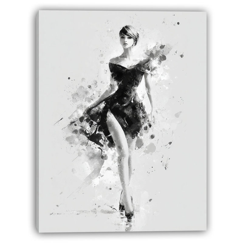 «Runway Spirit», art mural sur toile tendue, H 24 po x l 16 po