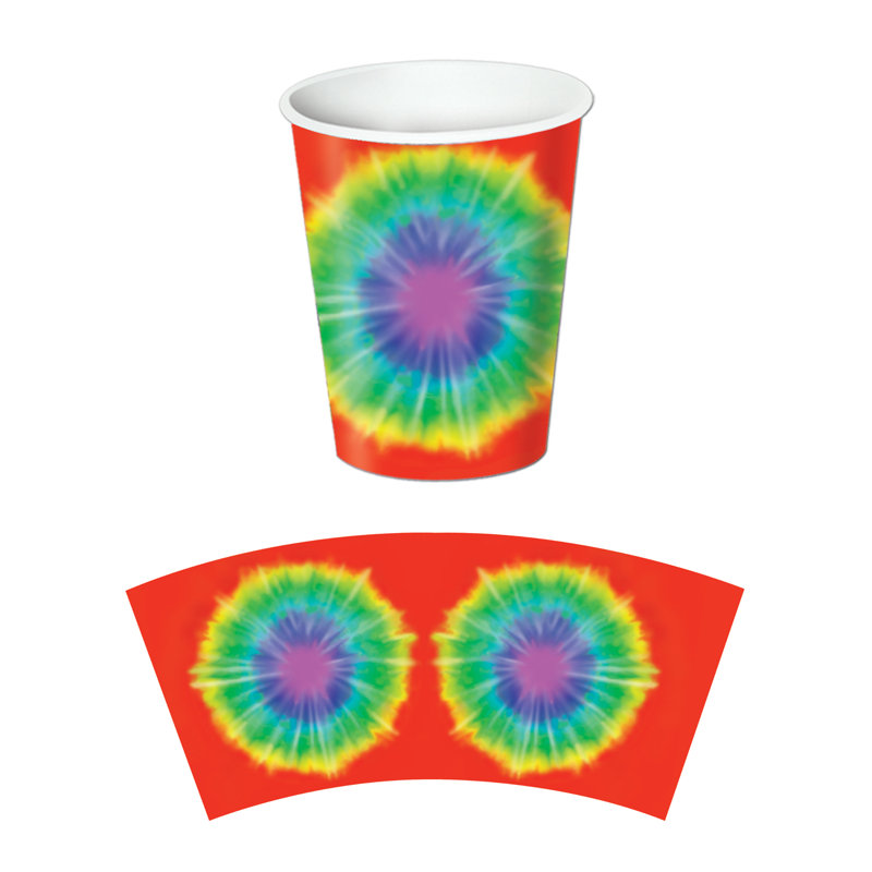 Tasse à papier teinte cravate