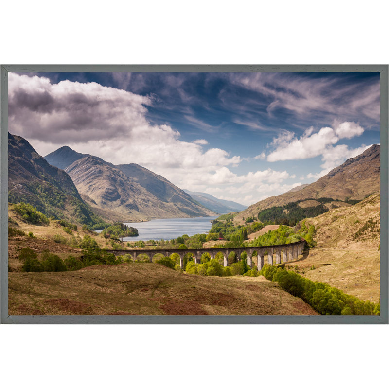 Girardville Single Picture Frame Print, 76cm H x 114cm W x 4cm D, Grey Framed