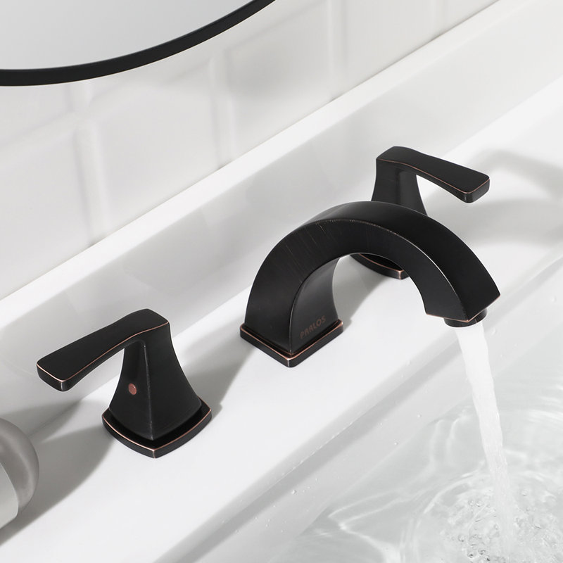 Widespread 2-handle Bathroom Faucet with Drain Assembly, Oil Rubbed Bronze