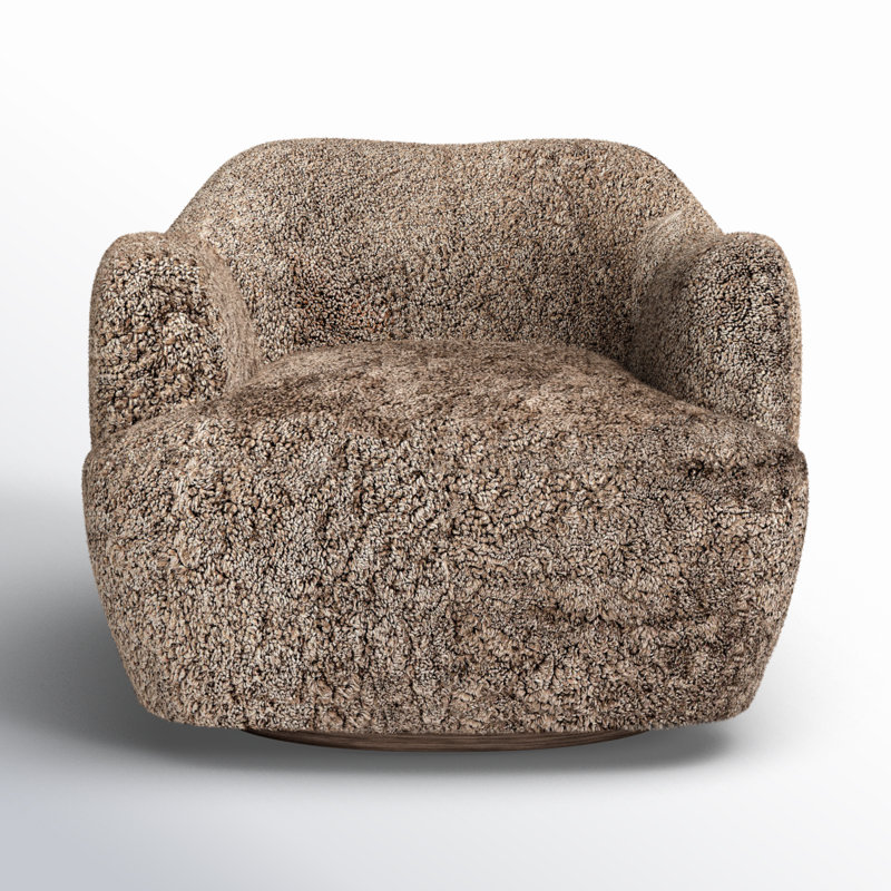 Alaska Upholstered Swivel Barrel Chair