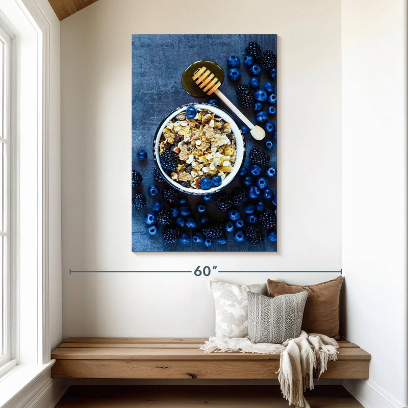 Yarlin Nutritious Dark Berries, 48" H x 32" W