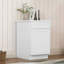 White Shaker, Single Door Base Cabinet, Solid Wood, Laundry Storage, Bathroom Kitchen Adjustable Shelves, Robust, Easy To Clean, Space - Saving, Soft Close Hinges Multifunctional, Long Term Use,