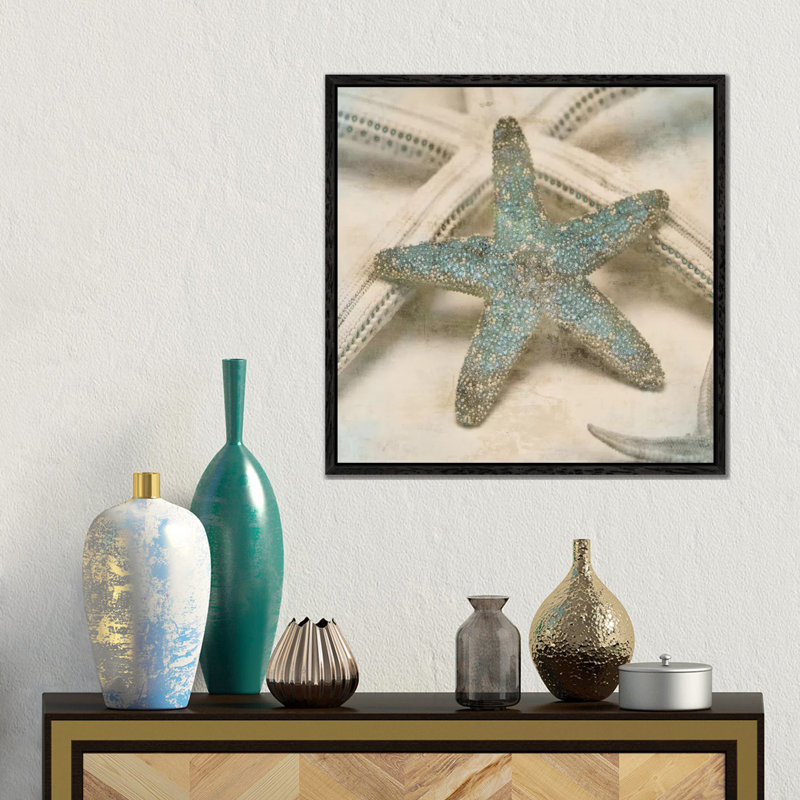 John Seba - Print on Canvas, Black Floater Framed, 45.72 cm H x 45.72 cm W x 4.445 cm D