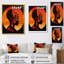 Portrait géométrique contemporain déesse nubienne II - art mural africain-804550113-804550118