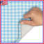 Tapis de bain bleu vichy blanc-1715788364