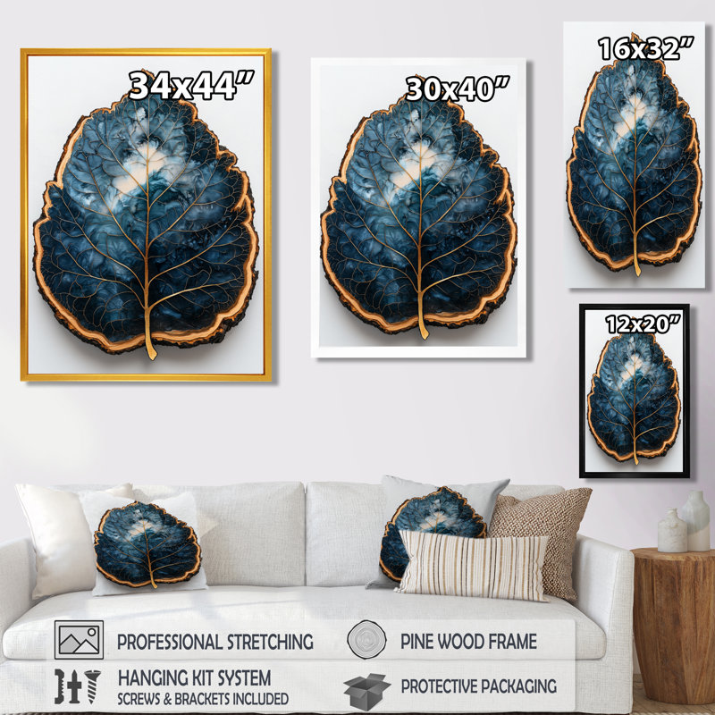 Balictar - Floral Canvas Wall Art, Black, Floater Framed Print, 20" H x 12" W