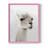 Soft Llama Framed Print - Solid Wood-1455430040-1455430021