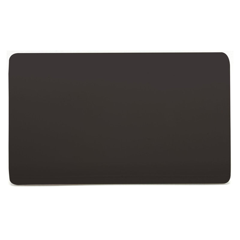 Trendi Switch Double Blanking Plate, Dark Brown