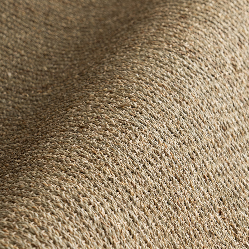 Palacio Farmhouse Seagrass Area Rug in Beige, Round 8'