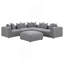 Repose-pieds carré rembourré confortable (SEULEMENT OTTOMAN)-637992535