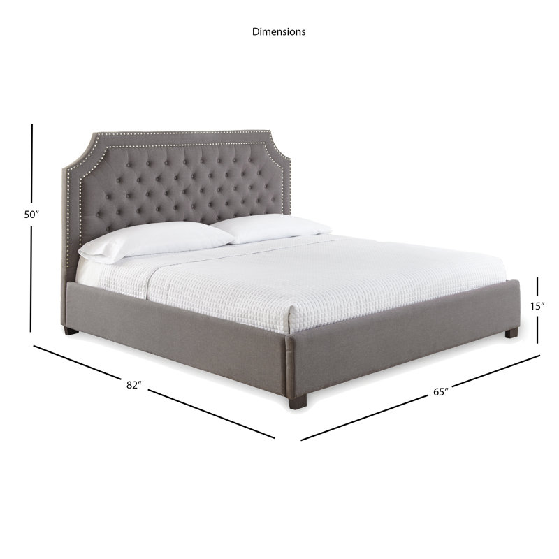 Hanner Upholstered Platform Bed, Queen