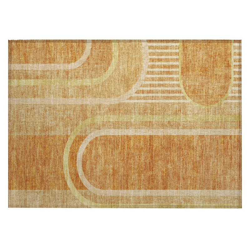 Tapis extérieur lavable antidérapant 2 pi x 3 pi Terra Cotta