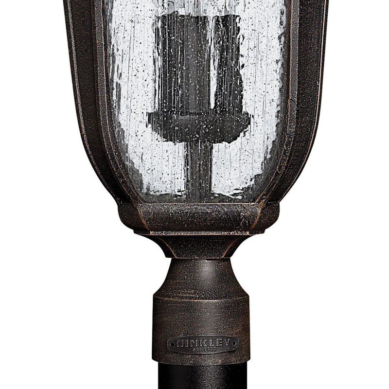 Trafalgar Outdoor 3-Light Lantern Head, Incandescent, Museum Black, No