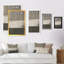 «Brown Meets Beige Abstract Stripes III», reproduction d'art moderne et contemporaine sur toile-2022879713-2022879714