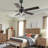 Briteny 52" Reversible Black Modern Ceiling Fan with LED Light and Remote, 6 Speed DC Motor-1950203220