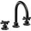 Descanso 8" Widespread Lavatory Faucet with Cross Carbon Fiber Handle and ZeroDrain-664238859