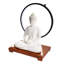 Statue de Bouddha en céramique et lampe de table circulaire à DEL pour la décoration intérieure-1211898403
