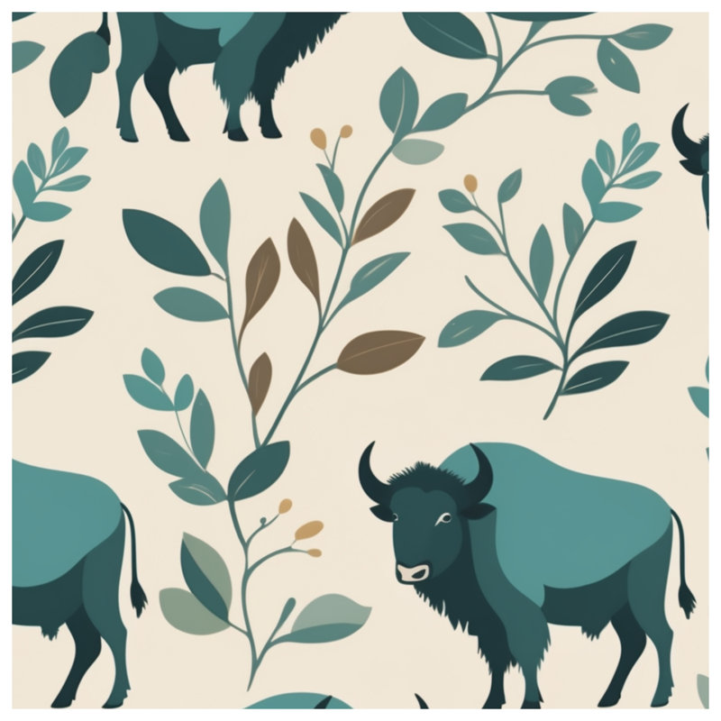 Couvertures Buffalo Botanical Illustration, L 60 po x H 80 po