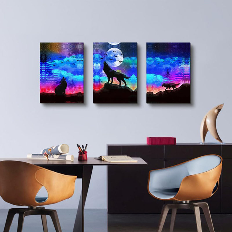 3 Piece Wrapped Canvas Wall Art