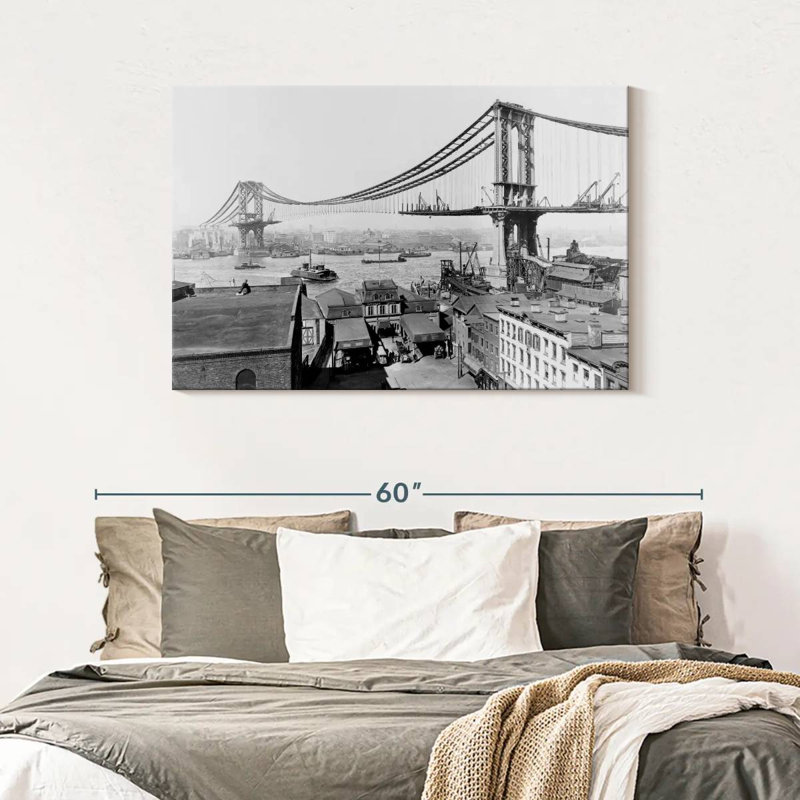 Construction du pont Lilie Manhattan, H 30 po x l 45 po