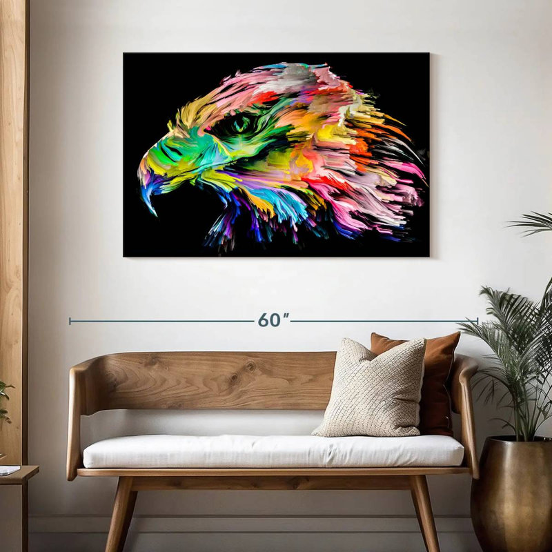 Brampt Colorful Eagle, 30" H x 45" W