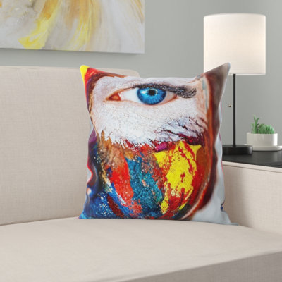 Coussin décoratif paint
