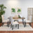 Dorann Pine Metal Base Dining Table