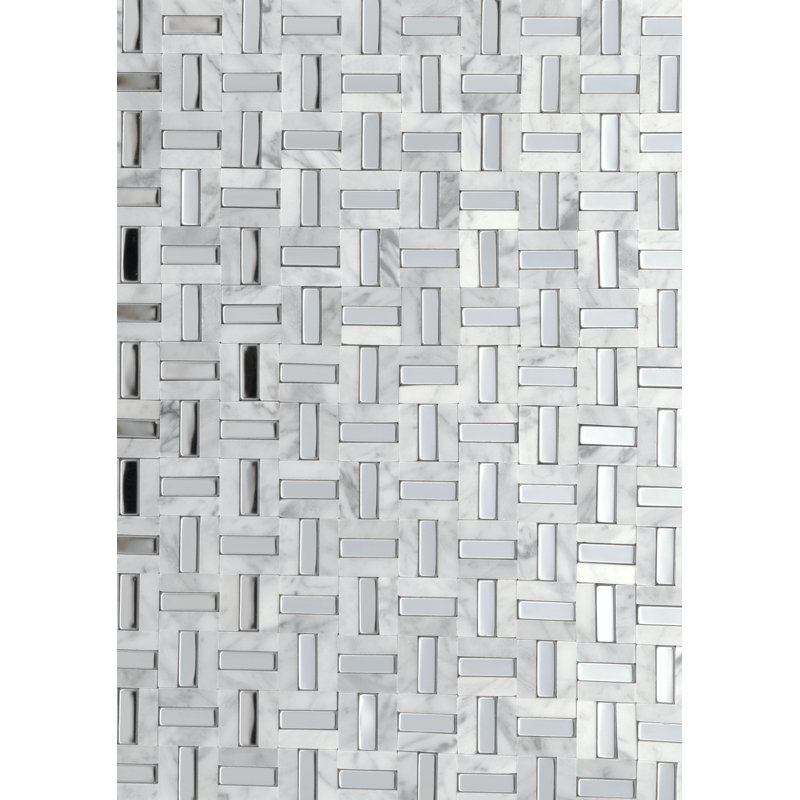 Link™ 12" x 17" Natural Stone Random Mosaic Tile