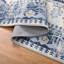 Tapis oriental bleu / beige lavable à la machine-684707978