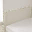 Structure de lit simple tapissier avec 2 tiroirs de rangement, canapé-lit réglable en velours, beige