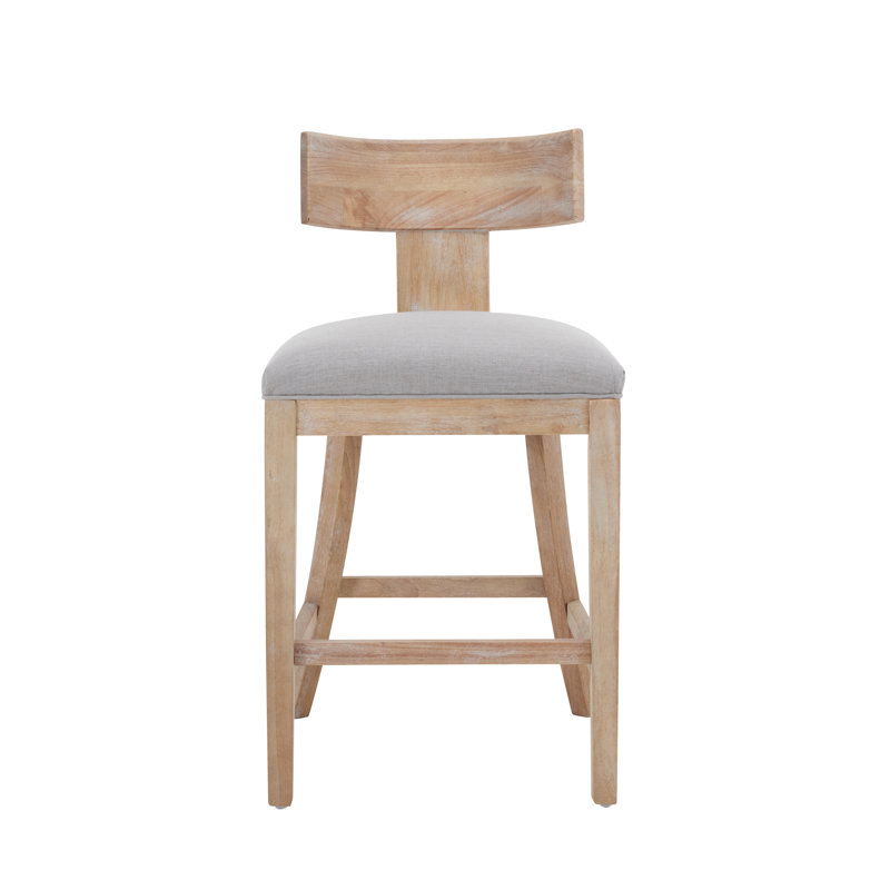 Sipos Fabric Upholstered Counter Stools, Pepple