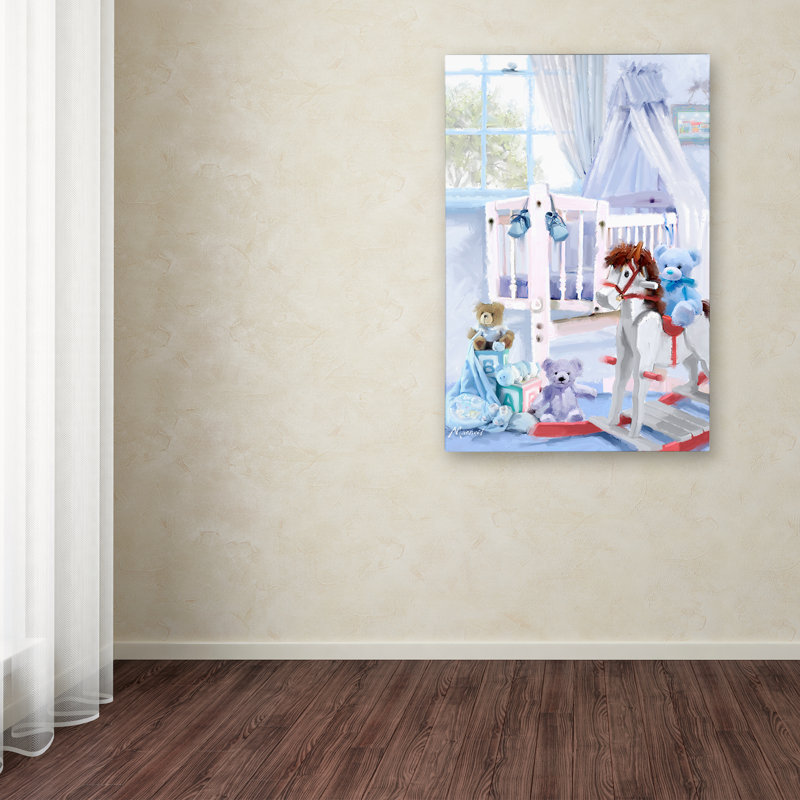 « baby garçon », art sur toile, H 19 po x l 12 po x P 2 po