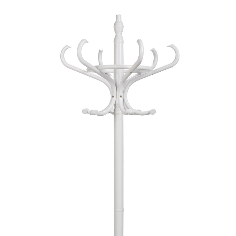 Freestanding 6 - Hook Coat Rack, White