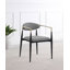 Chaise de salle à manger rembourrée Onaigh en tissu gris (ensemble de 2)-423534384