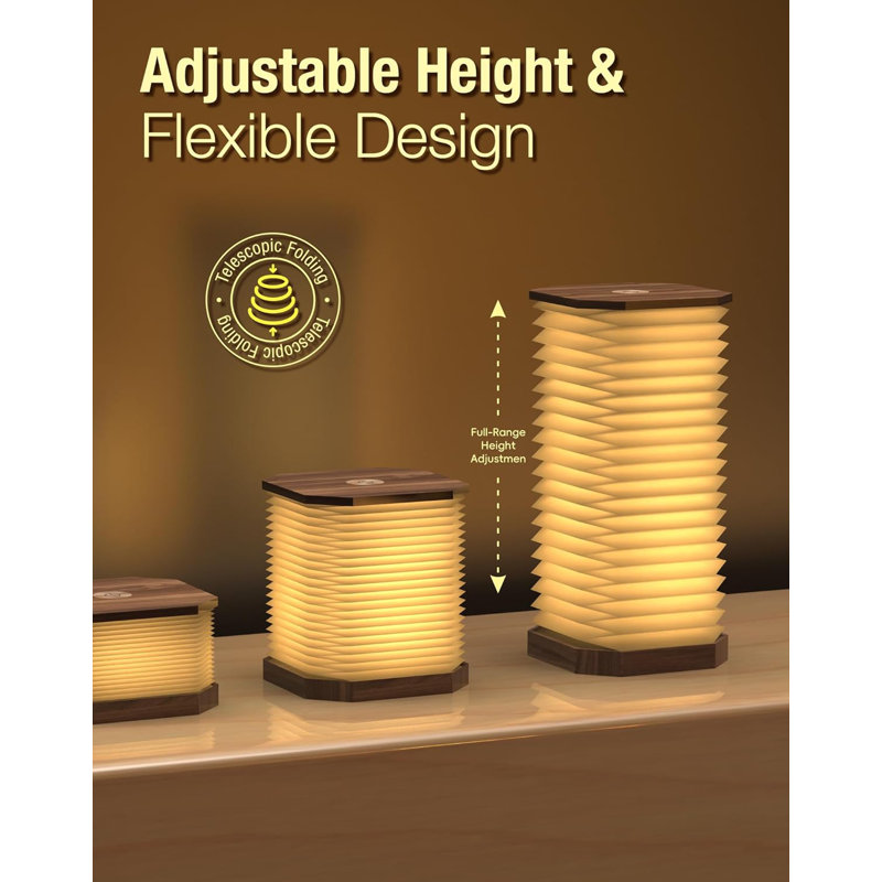 Warm Light Vertical Accordion Lamp