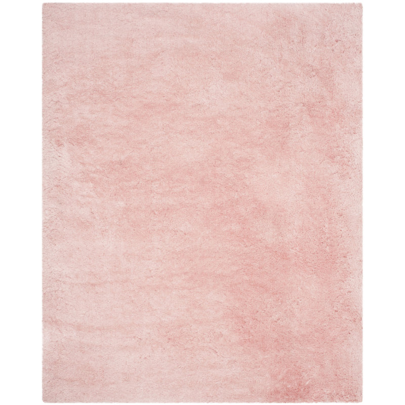 Gentas Shag Hand Tufted Performance Solid Color Rug, Rectangle 8'6" x 12'