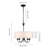 5 - Light Dimmable Drum Chandelier-645327505